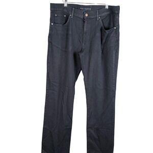 Mott & Bow Mens Straight Leg Jeans Dark Navy Blue 36x34 Cotton Blend Stretch